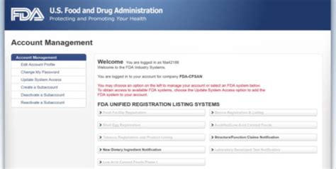 fda eportal|e portal fda log in.